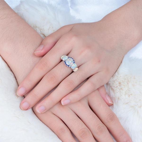 Lux - Fire Opal Garnet Ring