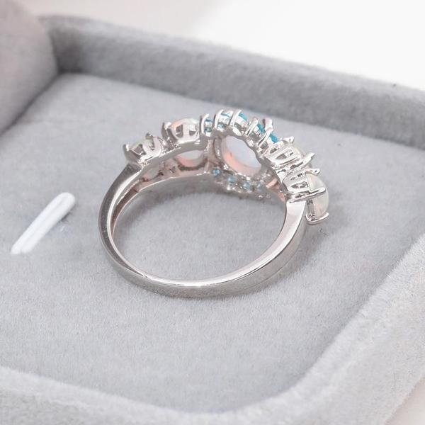 Lux - Fire Opal Garnet Ring