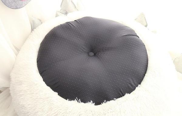 Mini - Round Fluffy Plush Pet Bed