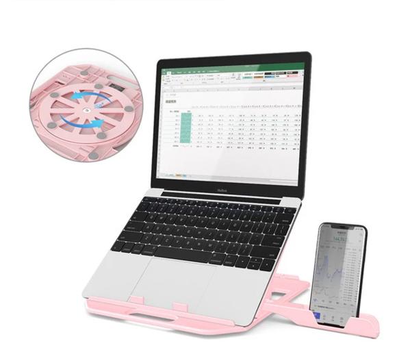 RestIt - Height Adjustable Laptop Stand with Fan