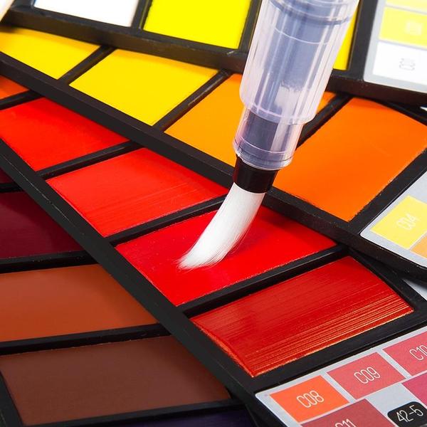 Watercolor Paint Set with Water Brush & Pigment
