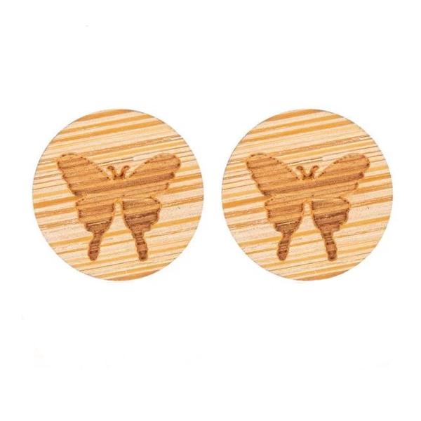 Cute Wooden Stud Earrings
