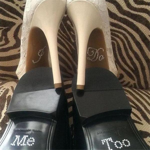 I Do, Me Too Shoe Stickers