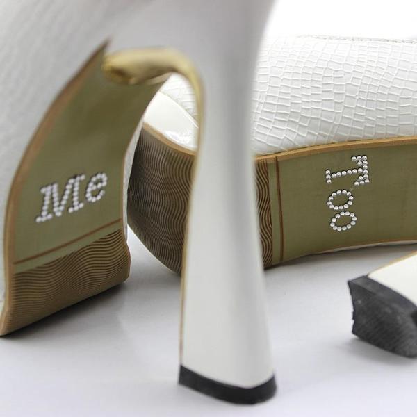 I Do, Me Too Shoe Stickers
