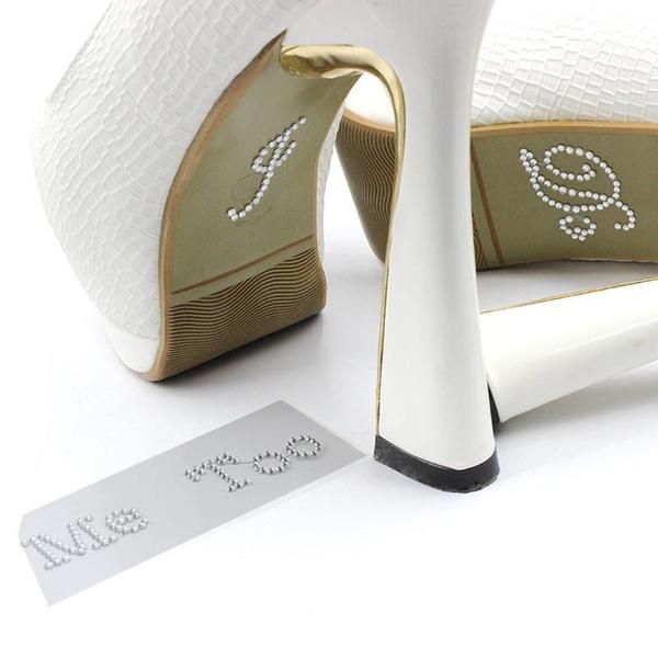 I Do, Me Too Shoe Stickers