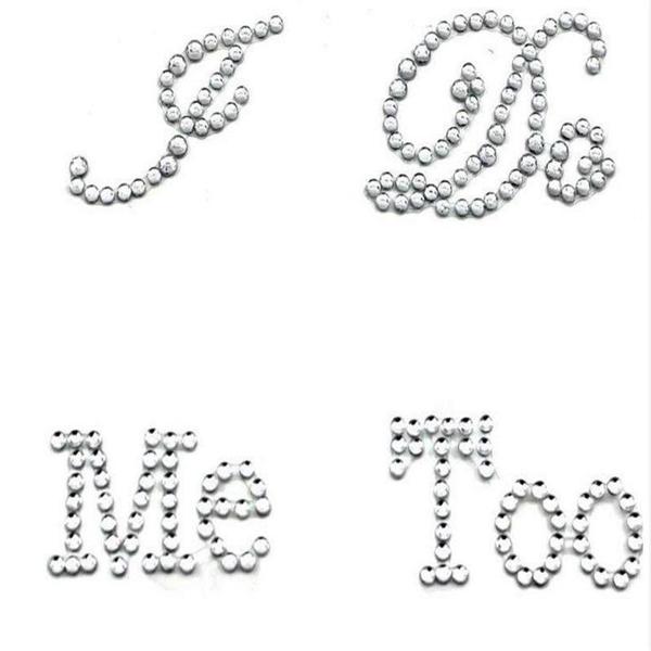 I Do, Me Too Shoe Stickers