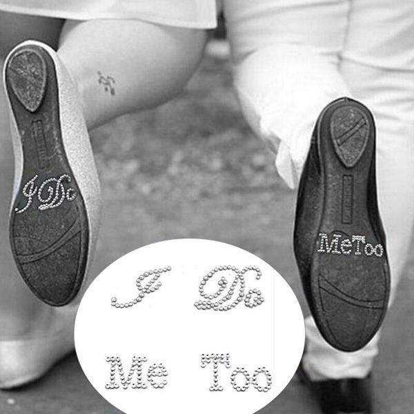 I Do, Me Too Shoe Stickers