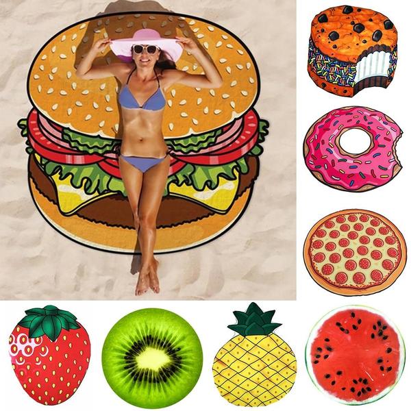 BeachBum - Round Food Beach Towel