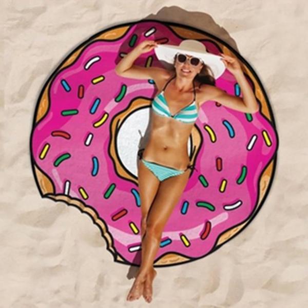 BeachBum - Round Food Beach Towel