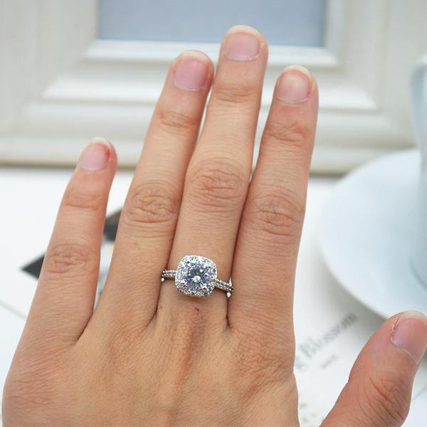 Cushion-Cut Queen Ring