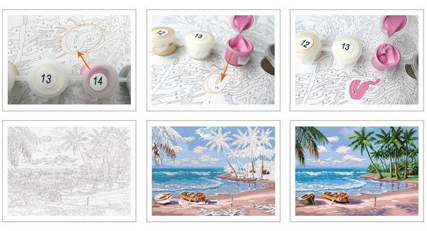 Santa Claus Is Coming to Town! - Van-Go Paint-By-Number Kit