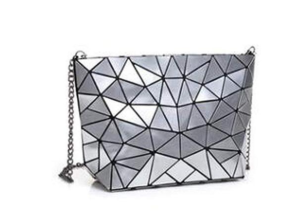 Abstract Geometric Matte Shoulder Bag