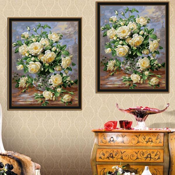 Vase of Roses - Van-Go Paint-By-Number Kit