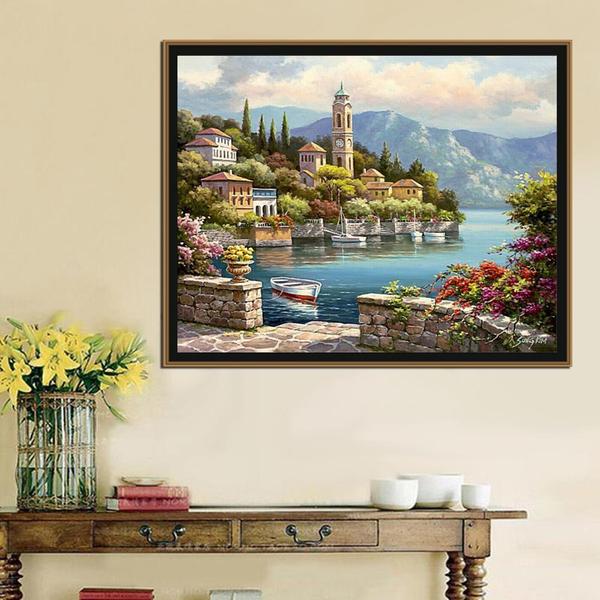 Village Landscape - Van-Go Paint-By-Number Kit