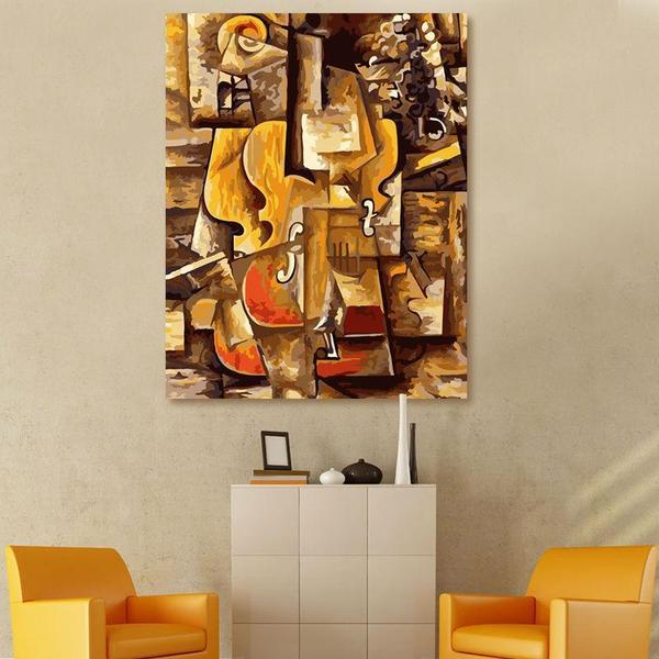 Picasso's Violin and Grapes - Van-Go Paint-by-Number Kit